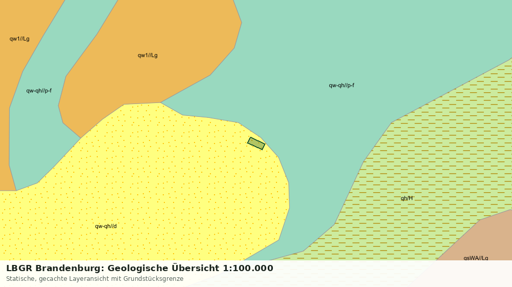 Statische Kartenansicht: LBGR Brandenburg: Geologische Übersicht 1:100.000