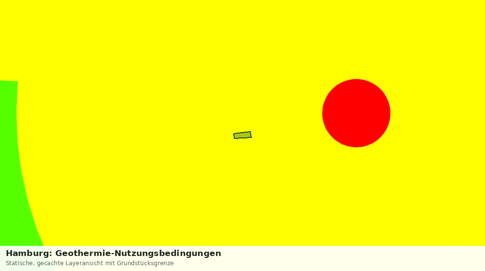 Statische Kartenansicht: Hamburg: Geothermie-Nutzungsbedingungen