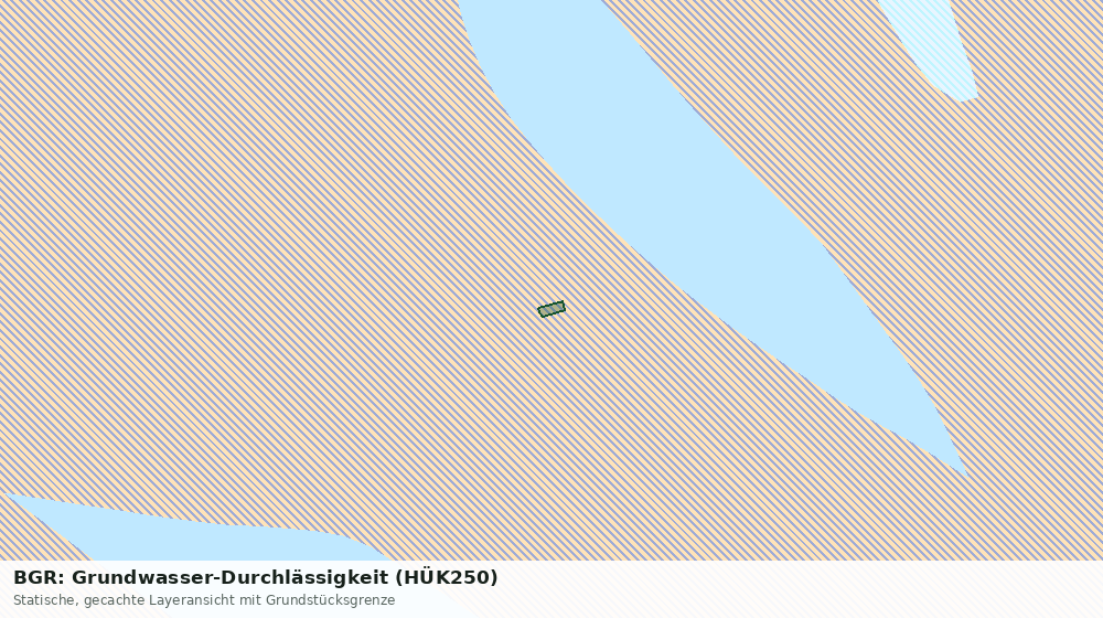 Statische Kartenansicht: BGR: Grundwasser-Durchlässigkeit (HÜK250)