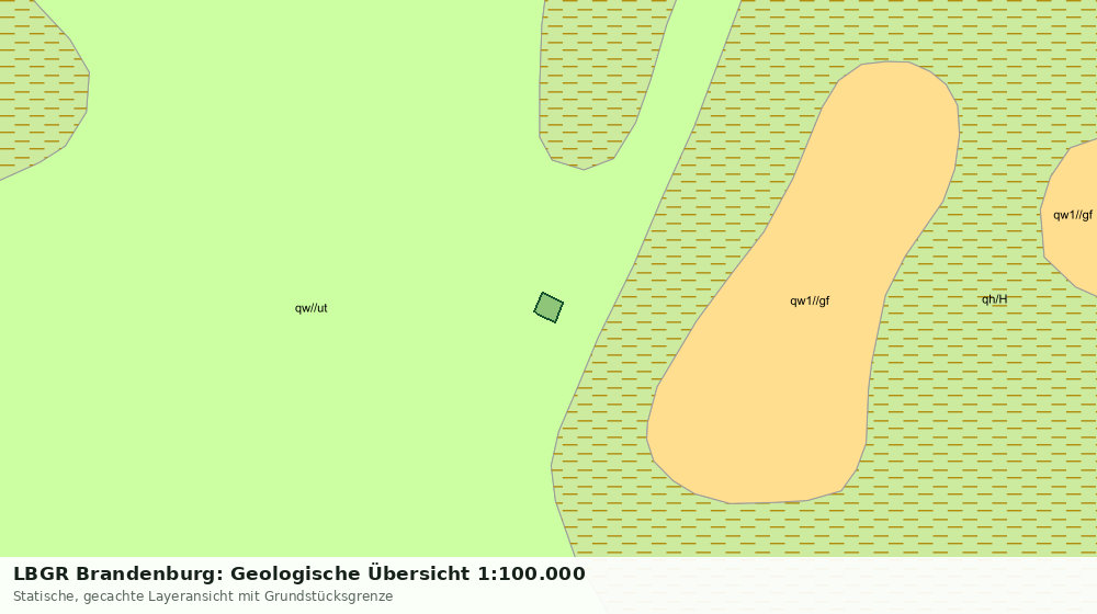 Statische Kartenansicht: LBGR Brandenburg: Geologische Übersicht 1:100.000