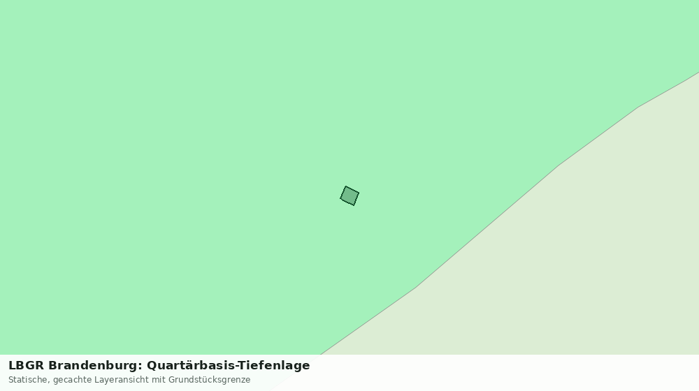 Statische Kartenansicht: LBGR Brandenburg: Quartärbasis-Tiefenlage