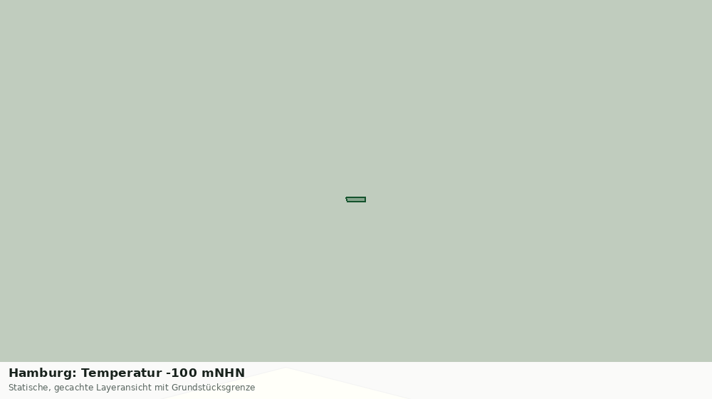 Statische Kartenansicht: Hamburg: Temperatur -100 mNHN