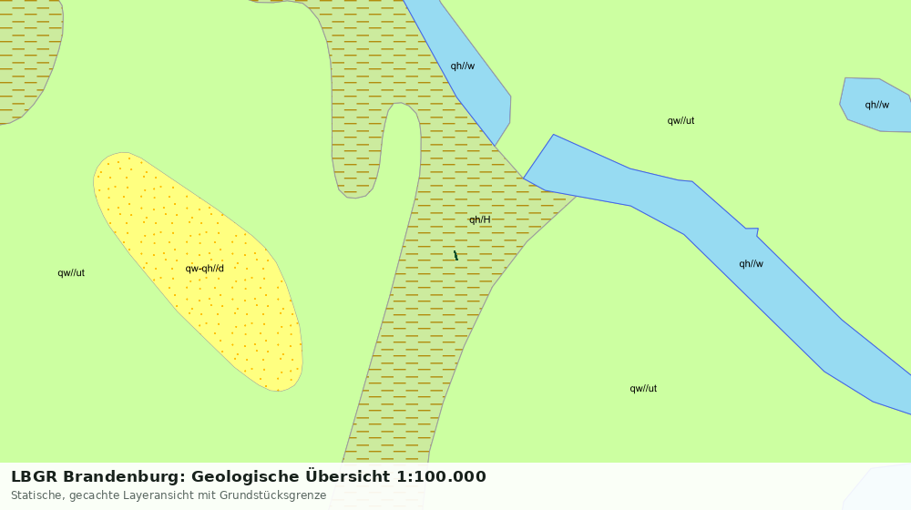 Statische Kartenansicht: LBGR Brandenburg: Geologische Übersicht 1:100.000