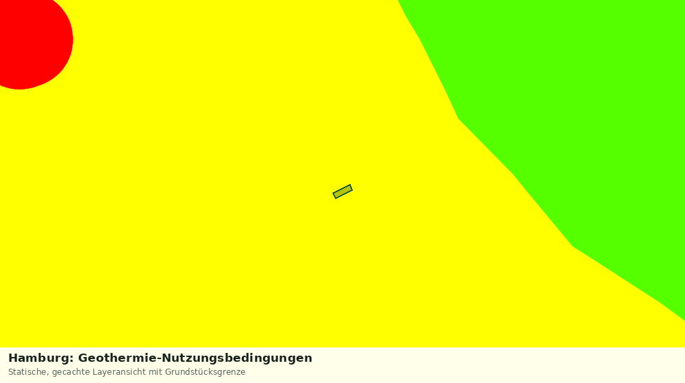 Statische Kartenansicht: Hamburg: Geothermie-Nutzungsbedingungen