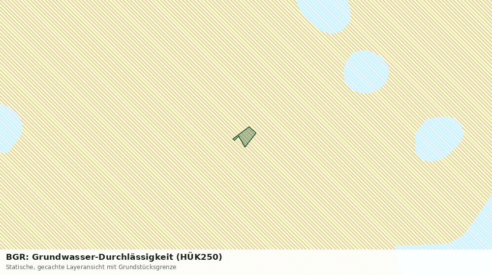 Statische Kartenansicht: BGR: Grundwasser-Durchlässigkeit (HÜK250)