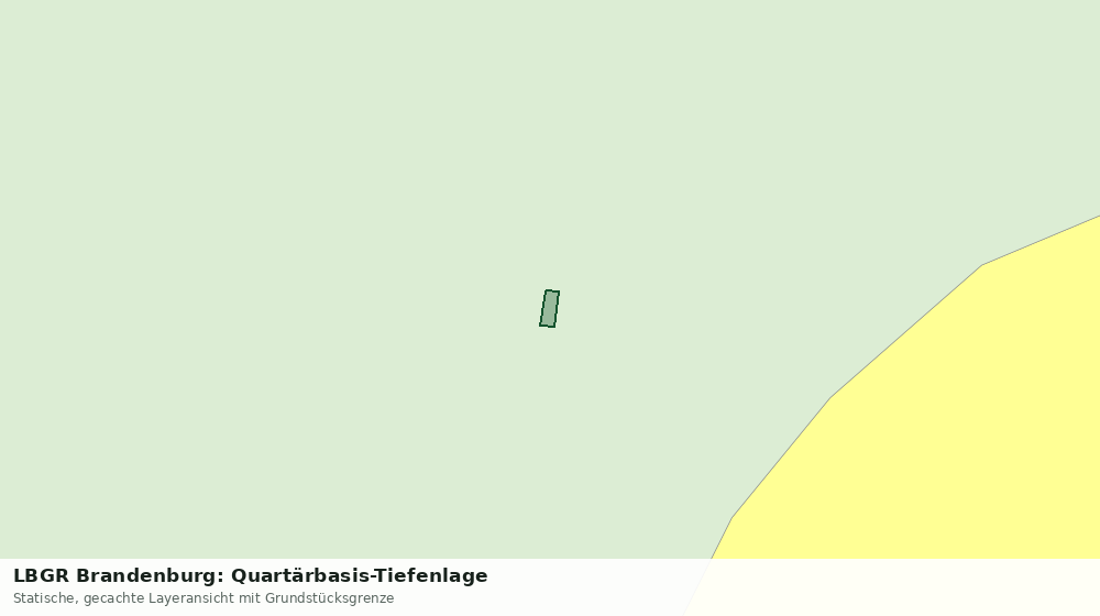 Statische Kartenansicht: LBGR Brandenburg: Quartärbasis-Tiefenlage
