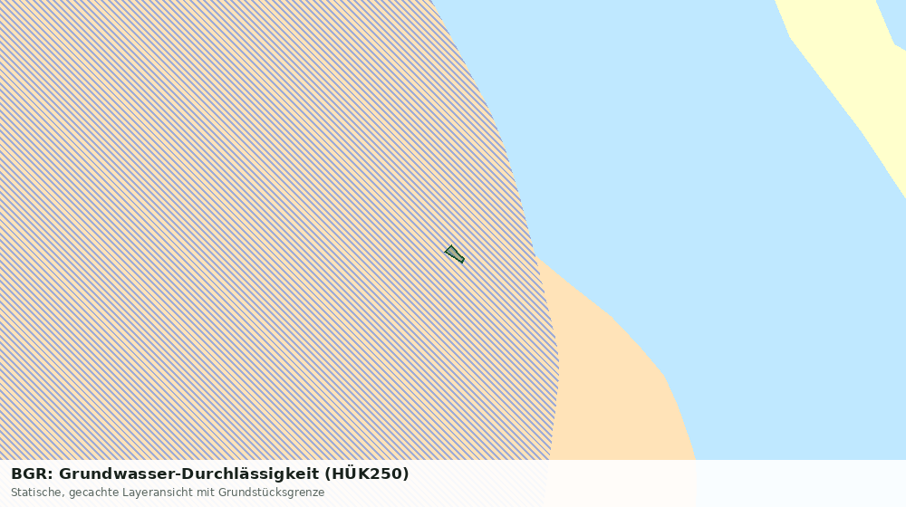 Statische Kartenansicht: BGR: Grundwasser-Durchlässigkeit (HÜK250)