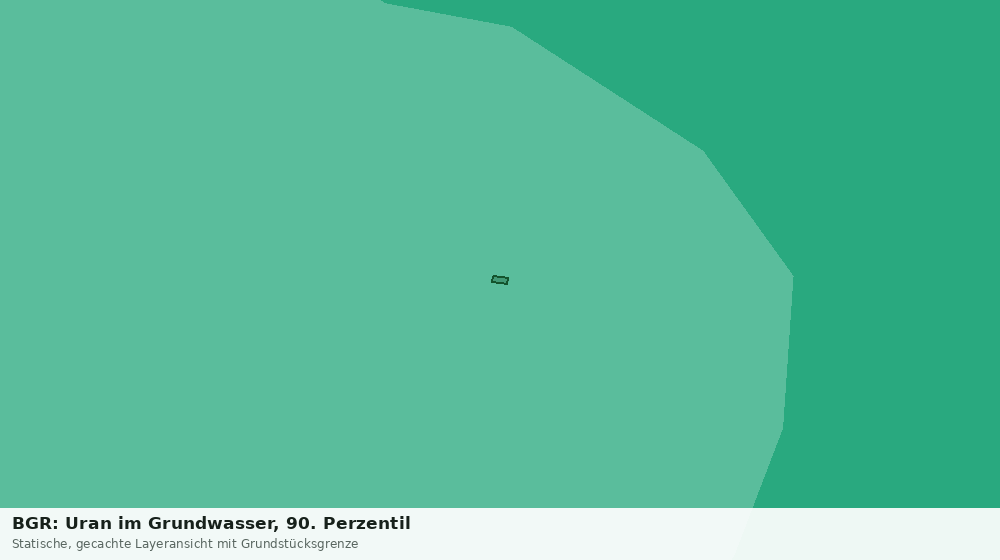 Statische Kartenansicht: BGR: Uran im Grundwasser, 90. Perzentil