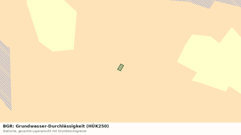 Statische Kartenansicht: BGR: Grundwasser-Durchlässigkeit (HÜK250)