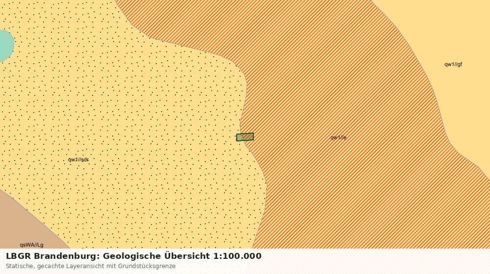 Statische Kartenansicht: LBGR Brandenburg: Geologische Übersicht 1:100.000