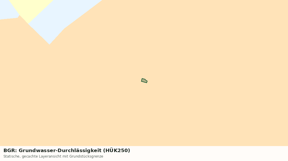 Statische Kartenansicht: BGR: Grundwasser-Durchlässigkeit (HÜK250)