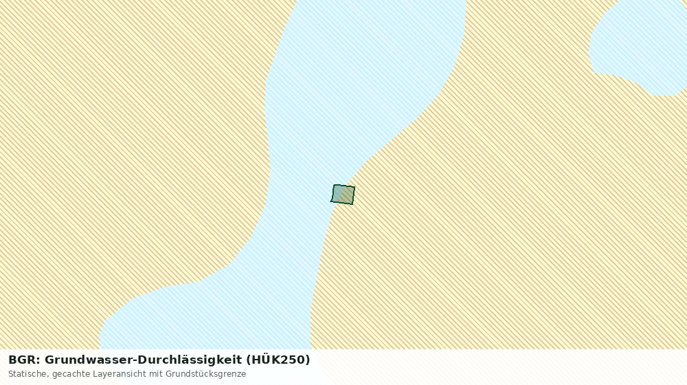 Statische Kartenansicht: BGR: Grundwasser-Durchlässigkeit (HÜK250)