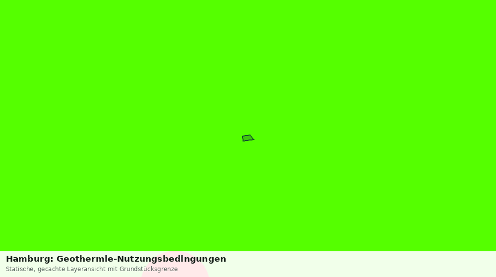Statische Kartenansicht: Hamburg: Geothermie-Nutzungsbedingungen