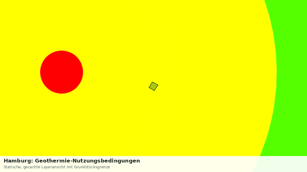 Statische Kartenansicht: Hamburg: Geothermie-Nutzungsbedingungen