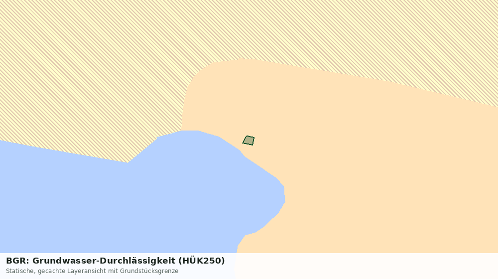 Statische Kartenansicht: BGR: Grundwasser-Durchlässigkeit (HÜK250)