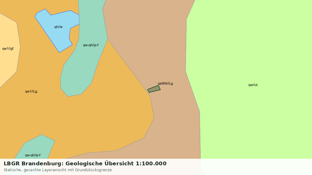 Statische Kartenansicht: LBGR Brandenburg: Geologische Übersicht 1:100.000