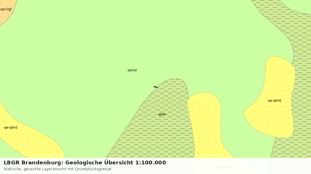Statische Kartenansicht: LBGR Brandenburg: Geologische Übersicht 1:100.000