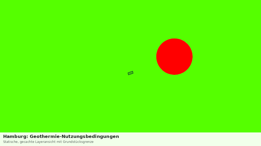 Statische Kartenansicht: Hamburg: Geothermie-Nutzungsbedingungen