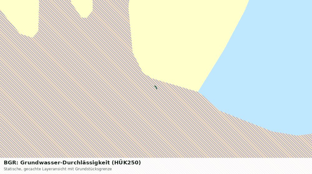 Statische Kartenansicht: BGR: Grundwasser-Durchlässigkeit (HÜK250)
