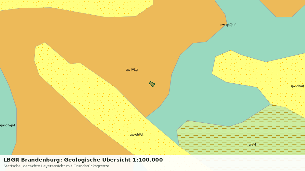 Statische Kartenansicht: LBGR Brandenburg: Geologische Übersicht 1:100.000