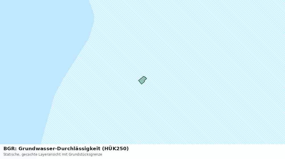 Statische Kartenansicht: BGR: Grundwasser-Durchlässigkeit (HÜK250)