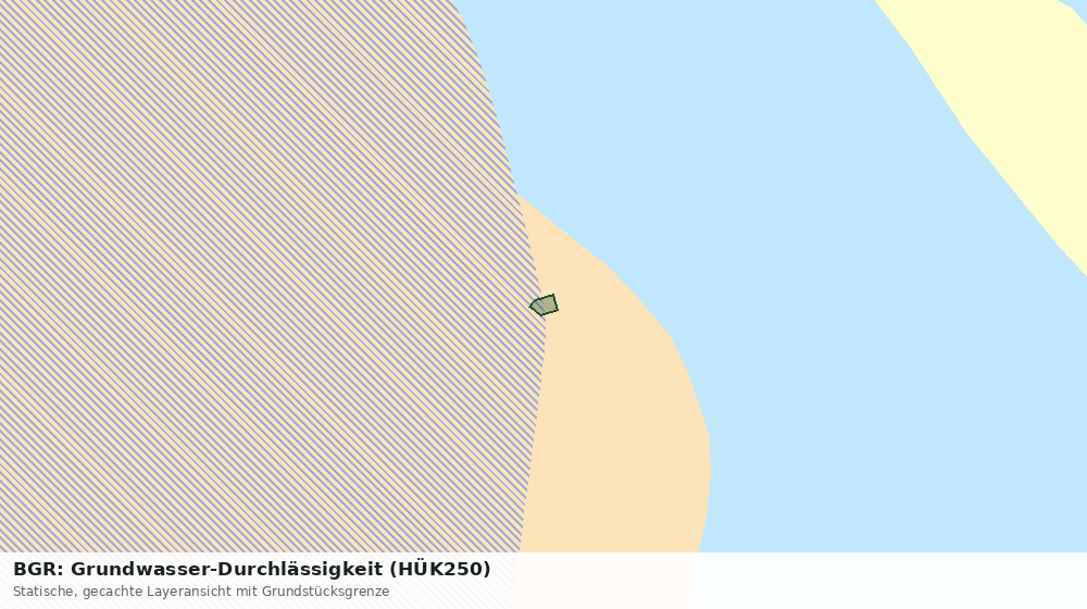 Statische Kartenansicht: BGR: Grundwasser-Durchlässigkeit (HÜK250)