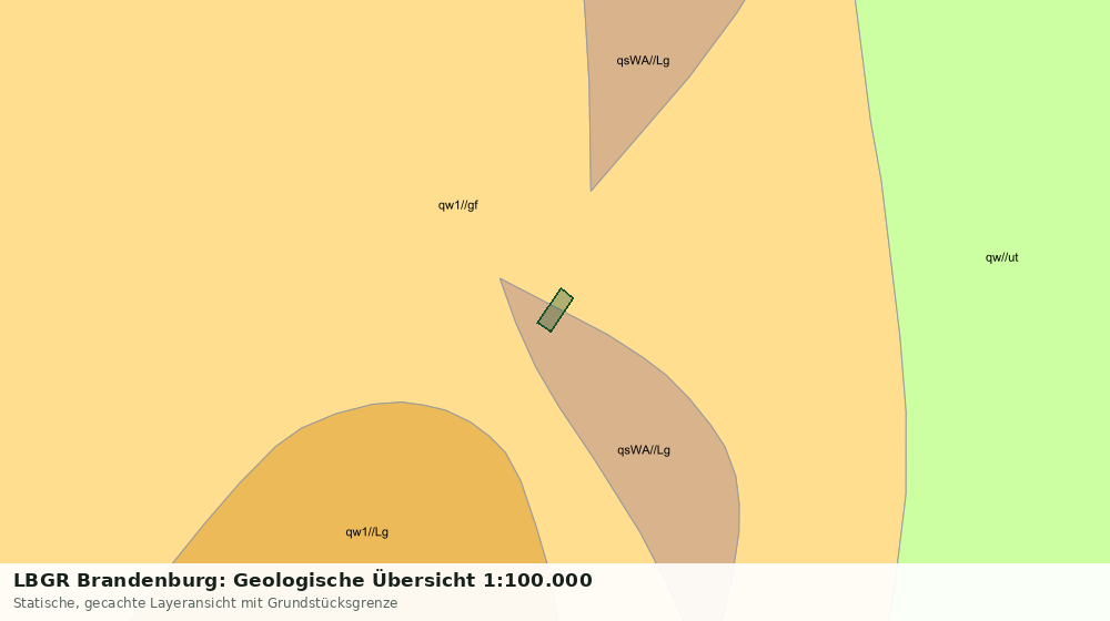 Statische Kartenansicht: LBGR Brandenburg: Geologische Übersicht 1:100.000
