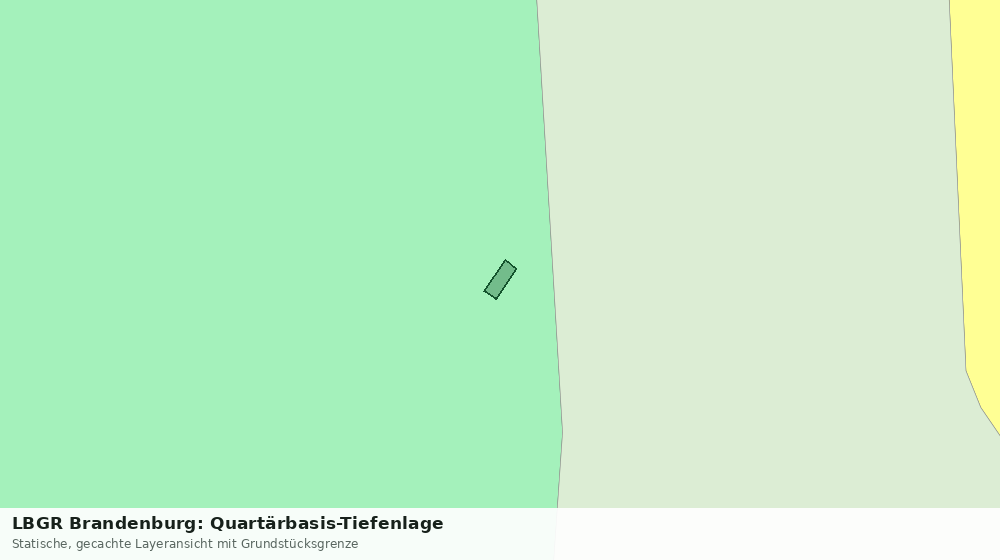 Statische Kartenansicht: LBGR Brandenburg: Quartärbasis-Tiefenlage