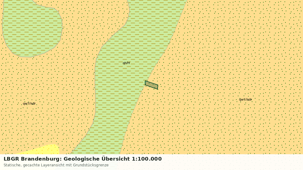 Statische Kartenansicht: LBGR Brandenburg: Geologische Übersicht 1:100.000