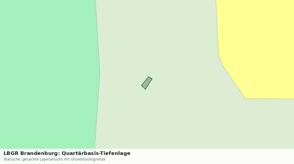 Statische Kartenansicht: LBGR Brandenburg: Quartärbasis-Tiefenlage