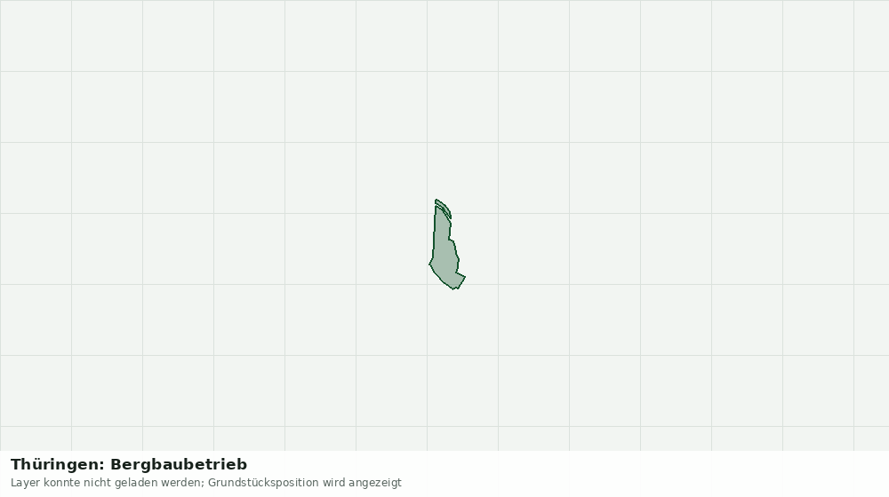 Statische Kartenansicht: Thüringen: Bergbaubetrieb