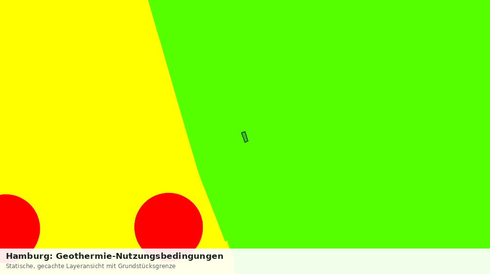 Statische Kartenansicht: Hamburg: Geothermie-Nutzungsbedingungen
