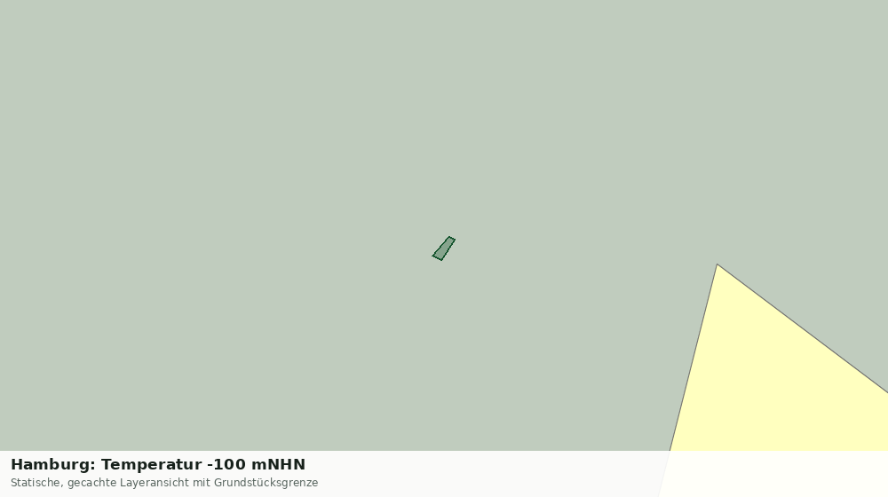 Statische Kartenansicht: Hamburg: Temperatur -100 mNHN