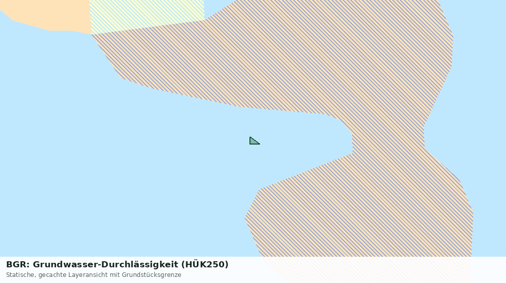 Statische Kartenansicht: BGR: Grundwasser-Durchlässigkeit (HÜK250)