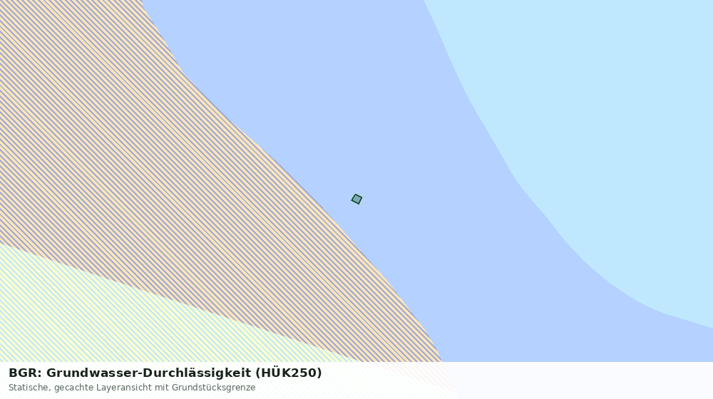 Statische Kartenansicht: BGR: Grundwasser-Durchlässigkeit (HÜK250)