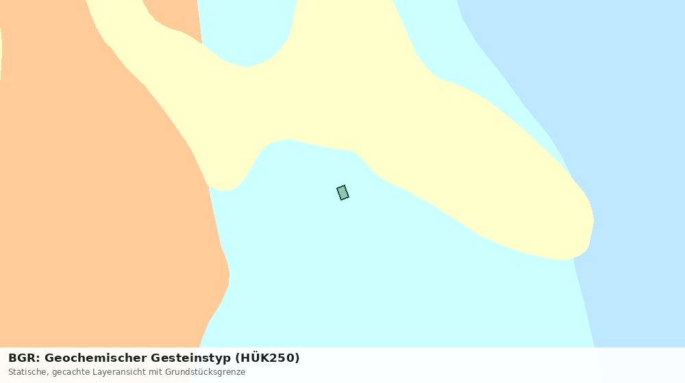 Statische Kartenansicht: BGR: Geochemischer Gesteinstyp (HÜK250)