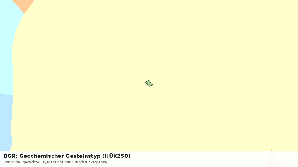 Statische Kartenansicht: BGR: Geochemischer Gesteinstyp (HÜK250)