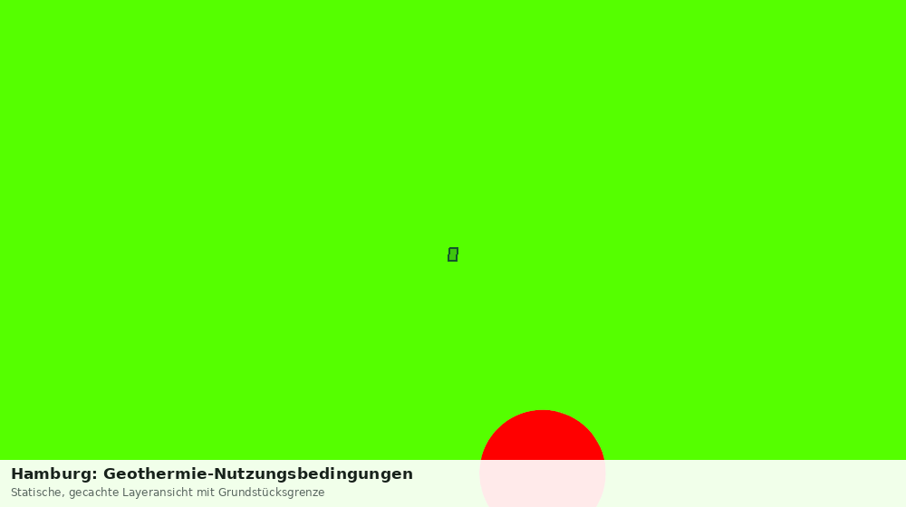 Statische Kartenansicht: Hamburg: Geothermie-Nutzungsbedingungen