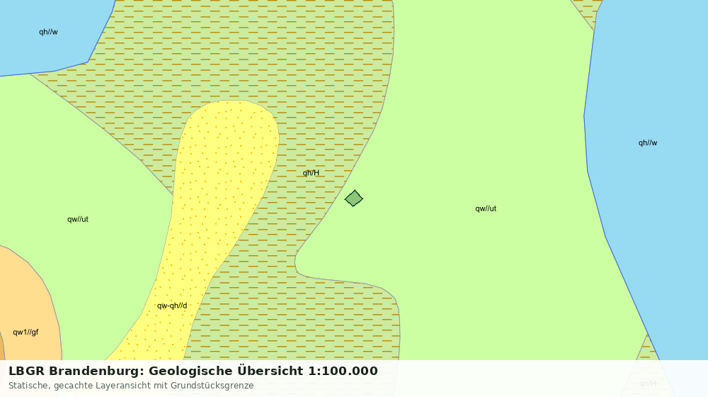 Statische Kartenansicht: LBGR Brandenburg: Geologische Übersicht 1:100.000