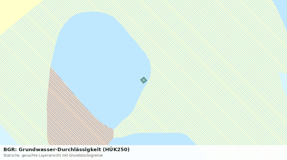 Statische Kartenansicht: BGR: Grundwasser-Durchlässigkeit (HÜK250)