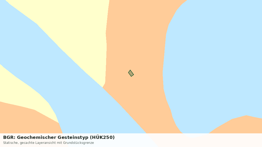 Statische Kartenansicht: BGR: Geochemischer Gesteinstyp (HÜK250)