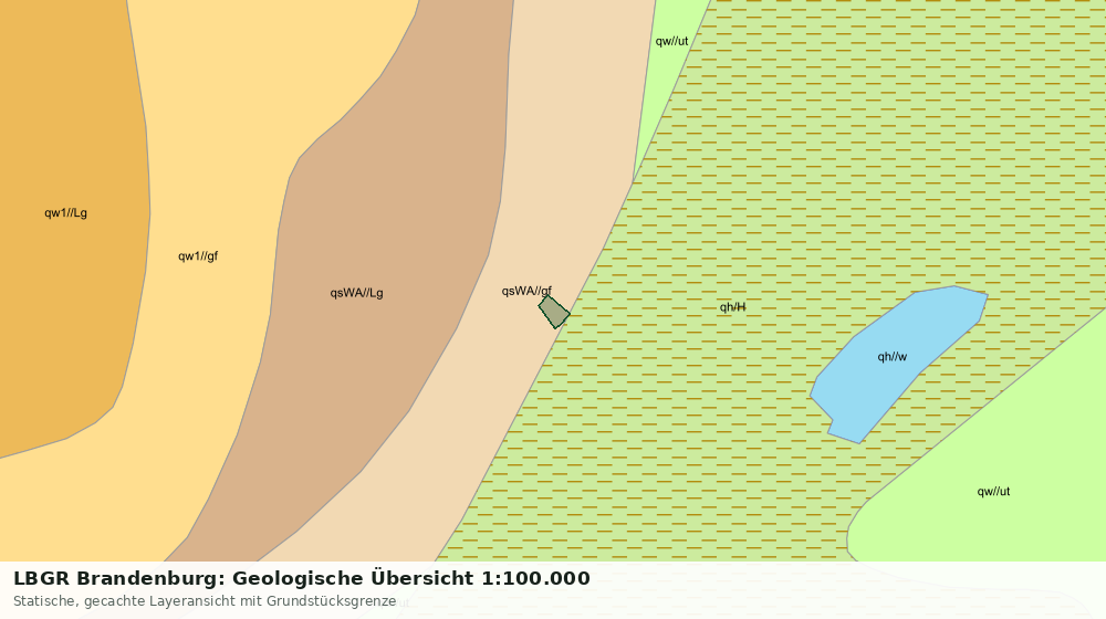 Statische Kartenansicht: LBGR Brandenburg: Geologische Übersicht 1:100.000
