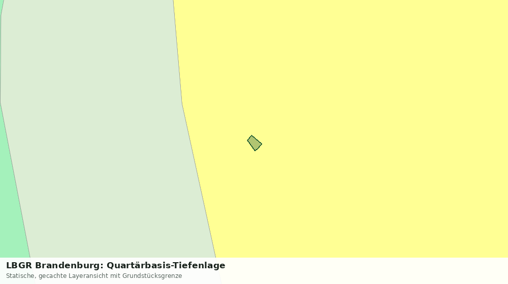 Statische Kartenansicht: LBGR Brandenburg: Quartärbasis-Tiefenlage