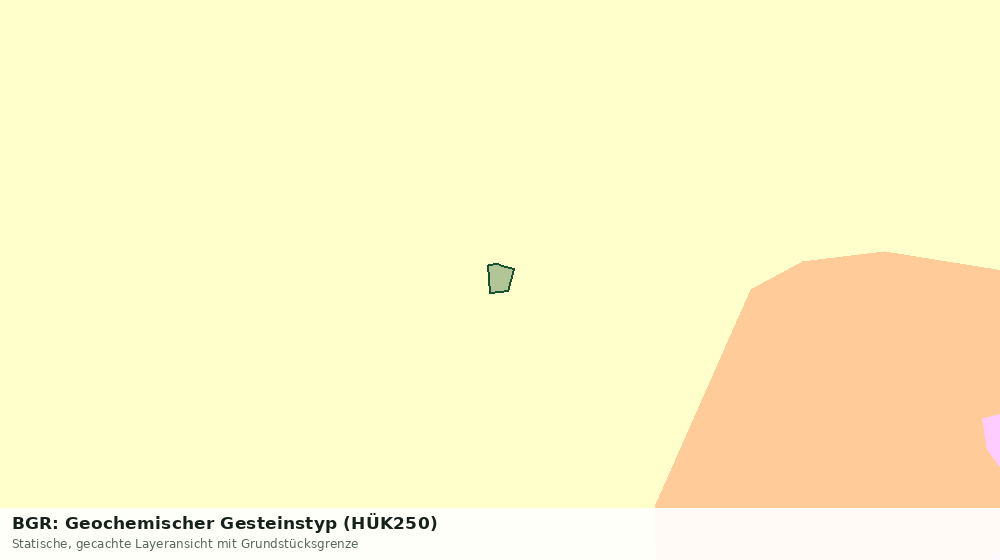 Statische Kartenansicht: BGR: Geochemischer Gesteinstyp (HÜK250)