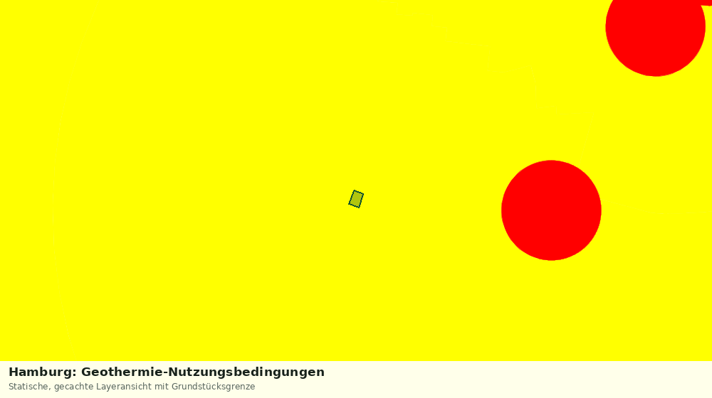 Statische Kartenansicht: Hamburg: Geothermie-Nutzungsbedingungen