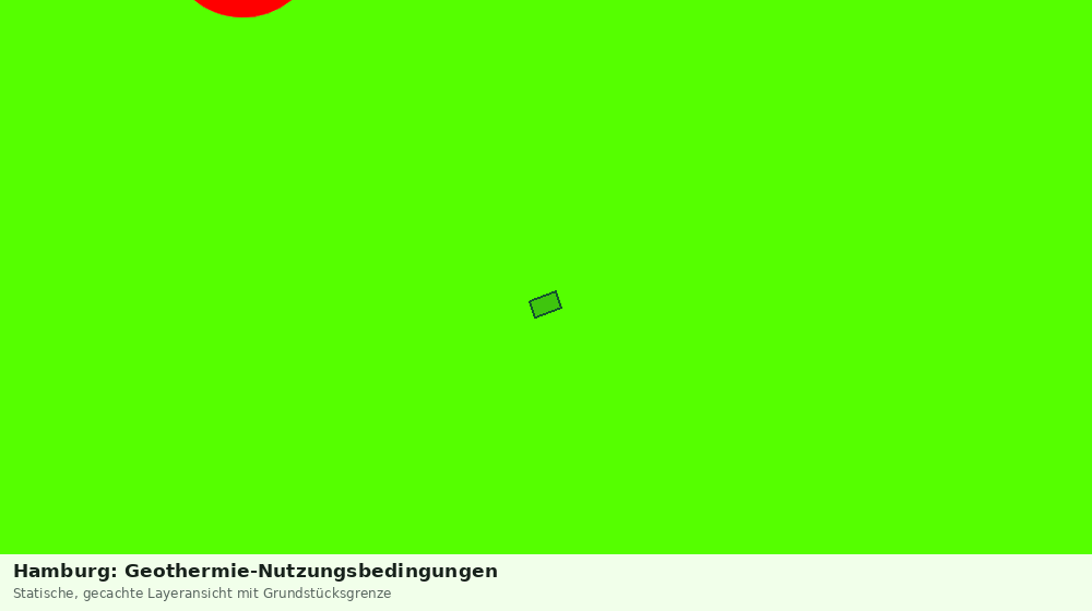 Statische Kartenansicht: Hamburg: Geothermie-Nutzungsbedingungen