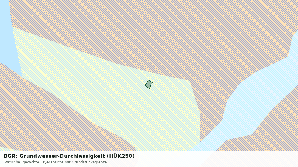 Statische Kartenansicht: BGR: Grundwasser-Durchlässigkeit (HÜK250)