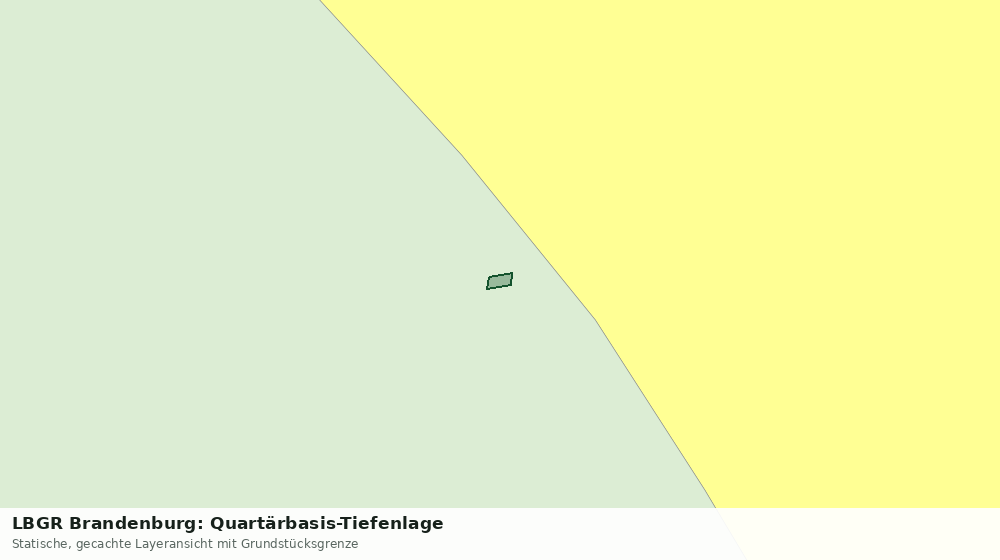 Statische Kartenansicht: LBGR Brandenburg: Quartärbasis-Tiefenlage