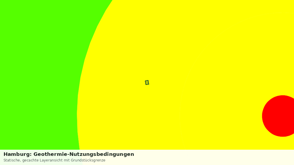 Statische Kartenansicht: Hamburg: Geothermie-Nutzungsbedingungen