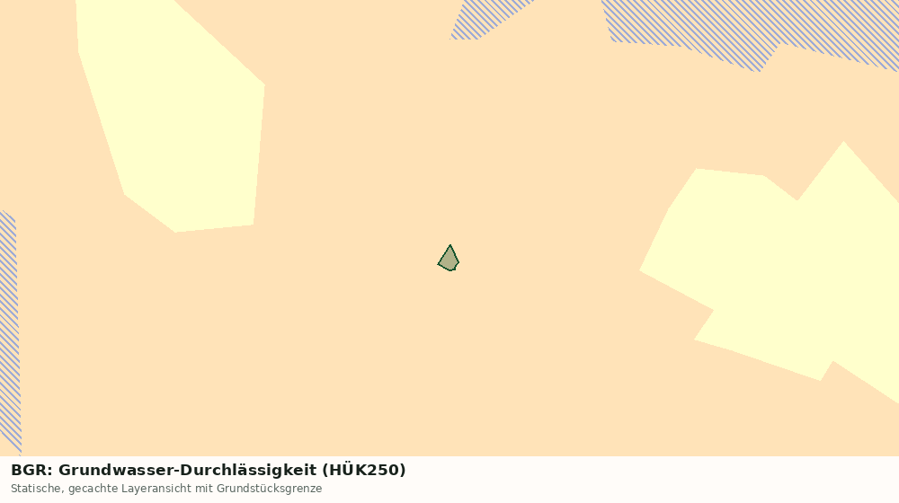 Statische Kartenansicht: BGR: Grundwasser-Durchlässigkeit (HÜK250)